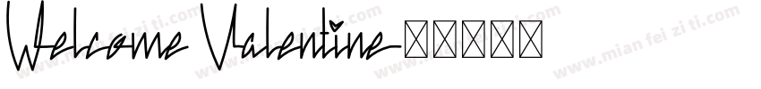 Welcome Valentine字体转换